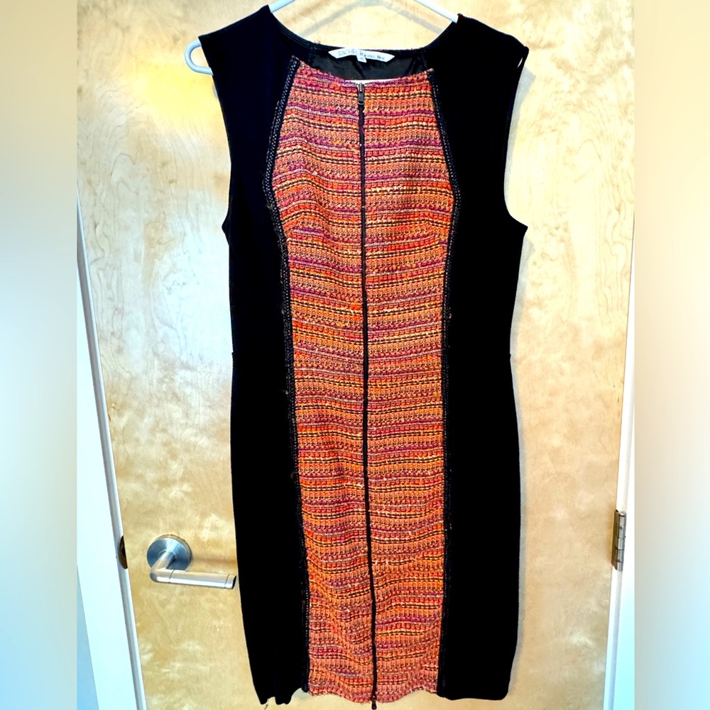 Rachel Roy orange and black dress